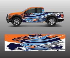 abstract modern grafisch ontwerp voor vrachtwagen- en voertuigwrap en merkstickers vector