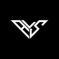 als brief logo creatief ontwerp met vector grafisch, als gemakkelijk en modern logo in driehoek vorm geven aan.