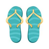 groene teenslippers vector