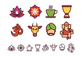 Gratis India Icons Collection vector