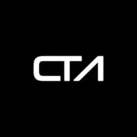 brief cta logo ontwerp vector