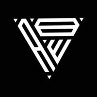 creatief driehoek drie vorm brief logo ontwerp voor uw bedrijf. vector