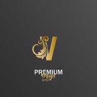 luxe letter logo vector