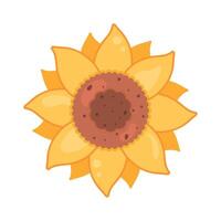 geel zonnebloem fabriek vector