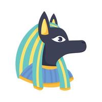 Egyptische cultuur hond standbeeld vector