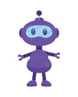 Purper robot elektronisch vector