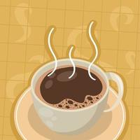 koffie ochtend- heet kop vector