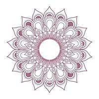 mandala rood kleur vector