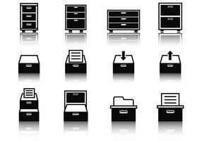 Gratis File Cabinet Icons Vector