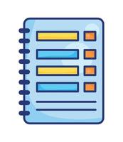 notebook school aanbod vector