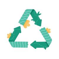 ecologie pijlen recycle symbool vector