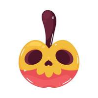 halloween zoet appel vector