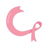 het roze lint van borstkanker vector
