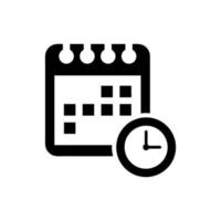 kalender geïsoleerd plat web mobiel pictogram vector