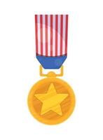 goud Verenigde Staten van Amerika medaille leger vector