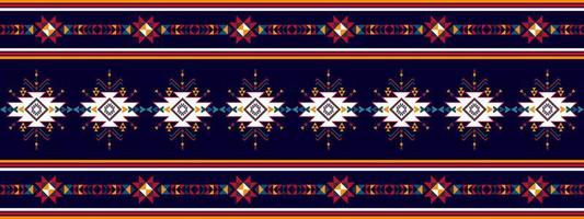 ikat etnisch naadloos patroon ontwerp. aztec kleding stof tapijt boho mandala's textiel decor behang. tribal inheems motief bloem traditioneel borduurwerk vector geïllustreerd achtergrond