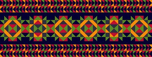 ikat etnisch naadloos patroon ontwerp. aztec kleding stof tapijt boho mandala's textiel decor behang. tribal inheems motief bloem traditioneel borduurwerk vector geïllustreerd achtergrond