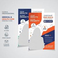 medisch gezondheidszorg en zakelijke folder of poster ontwerp sjabloon vector