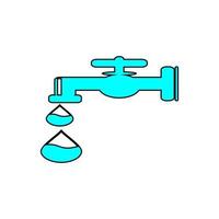 water kraan icoon vector ilustration