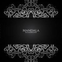 luxe patroon mooie mandala decoratieve geïsoleerde achtergrond vector