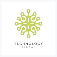 abstract technologie inspiratie logo voor bedrijf vector