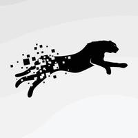 jumping tijger vector logo symbool
