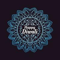 gelukkig diwali hand- belettering vector