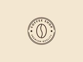 koffie logo, koffie winkel logo ontwerp sjabloon, koffie winkel vector illustratie, minimalistische koffie logo sjabloon