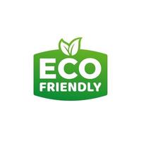 eco vriendelijk blad icoon. ecologisch voedsel stempel. biologisch natuurlijk gezond voedsel Product etiket vector