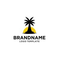 palm vakantie logo vector bedrijf uniek