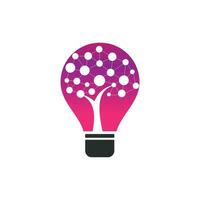tech boom lamp idee logo icoon symbool inspiratie sjabloon. technologie, natuur, draadloze, internetten, netwerk vector logo sjabloon.