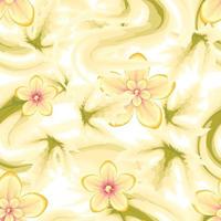 abstract beige roze frangipani bloem achtergrond vector decoratief naadloos tropisch bloemen patroon in de mode. kleurrijk elegant bloemen. bloemen achtergrond. exotisch keerkring. zomer ontwerp. herfst. vallen