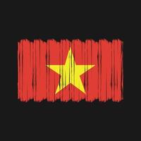 Vietnam vlag borstel vector. nationaal vlag borstel vector ontwerp