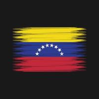 vlagborstel van venezuela. nationale vlag vector