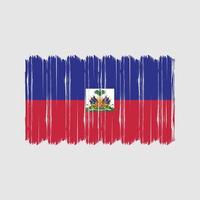 Haïti vlag borstel vector. nationaal vlag borstel vector ontwerp