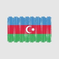 Azerbeidzjan vlag borstel vector. nationaal vlag borstel vector ontwerp