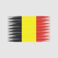 belgische vlag borstel. nationale vlag vector