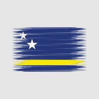 curacao vlag borstel. nationale vlag vector