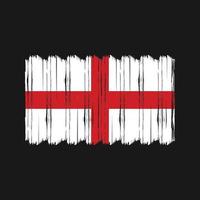 Engeland vlag borstel vector. nationaal vlag borstel vector ontwerp