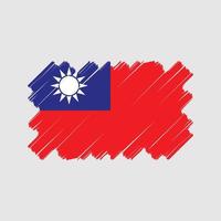 Taiwan vlag vector ontwerp. nationaal vlag