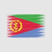 eritrea vlag borstel. nationale vlag vector