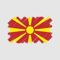Noord-Macedonië vlag vector ontwerp. nationale vlag