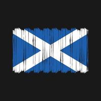 Schotland vlag borstel vector. nationaal vlag borstel vector ontwerp
