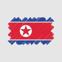 Noord-Korea vlag vector ontwerp. nationale vlag