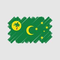 cocos eilanden vlag vector ontwerp. nationaal vlag