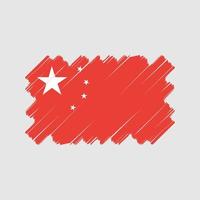 China vlag vector ontwerp. nationaal vlag