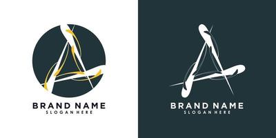 letter een logo ontwerp vector