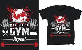 exclusief Sportschool t-shirt vector ontwerp sjabloon.