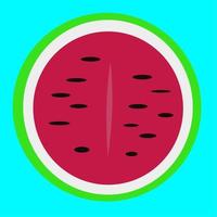 vers watermeloen fruit icoon vector illustratie