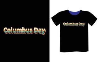 Columbus t-shirt ontwerp vector